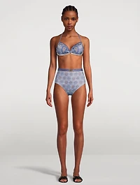 Vitali High-Waist Bikini Set Paisley Print
