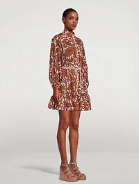 Tiggy Cotton Mini Dress Paisley Print