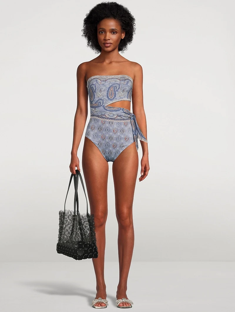 Vitali One-Piece Swimsuit With Scarf Tie