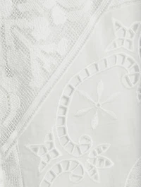 Laurel Belted Lace Shirt Dress