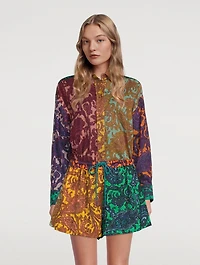 Tiggy Spliced Printed Shirt