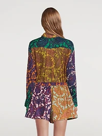 Tiggy Spliced Printed Shirt