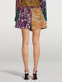 Tiggy Spliced Printed Shorts