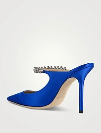 Bing 100 Satin Mules With Crystal Strap