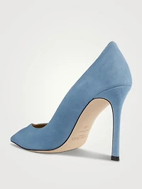 Cass Patent And Suede Pumps