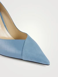 Cass Patent And Suede Pumps