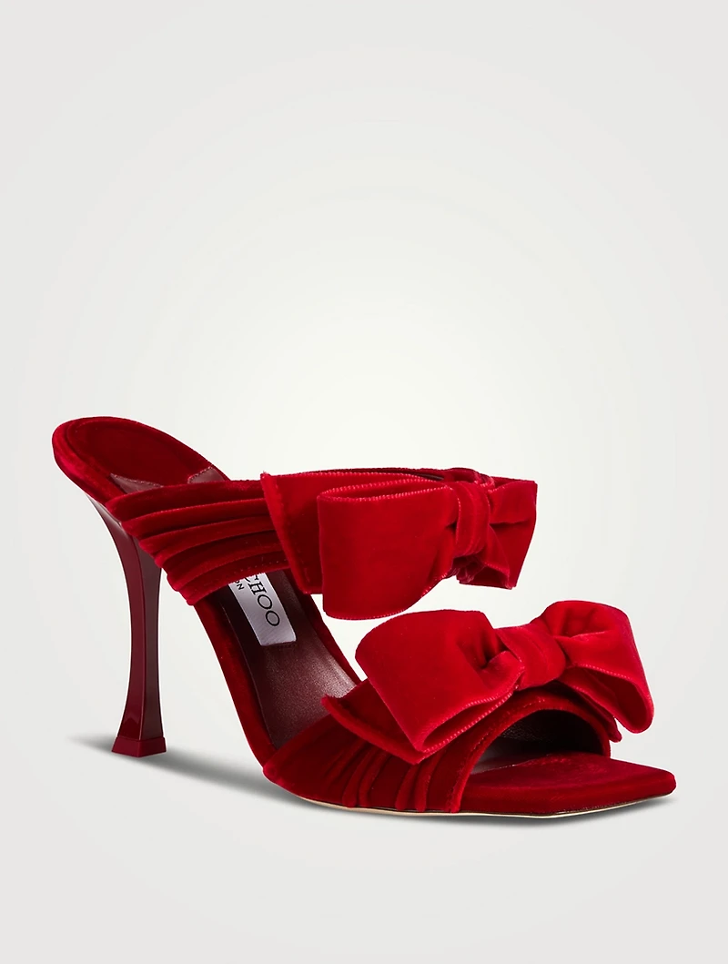 Flaca Velvet Mules