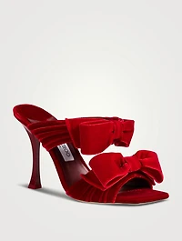 Flaca Velvet Mules