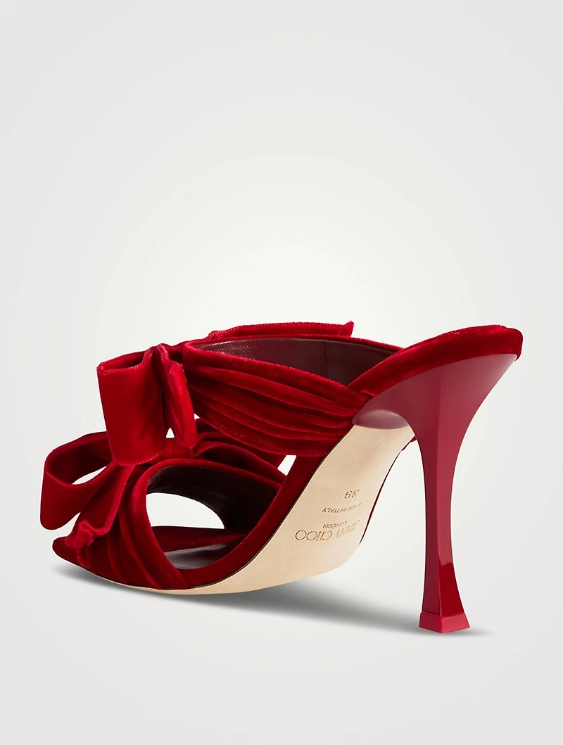 Flaca Velvet Mules