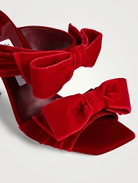 Flaca Velvet Mules