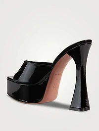 Dalida Patent Leather Platform Mules