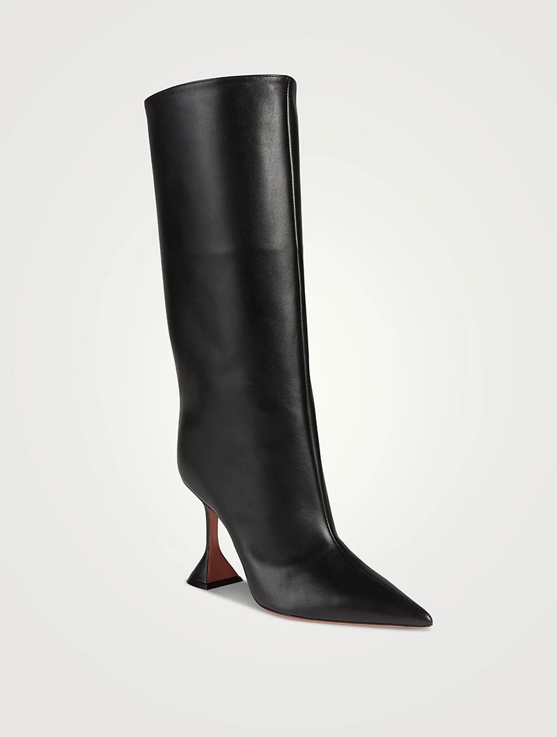 Fiona Leather Mid-Calf Boots