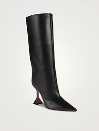 Fiona Leather Mid-Calf Boots