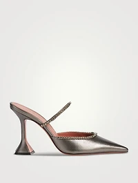 Gilda Metallic Leather Mules