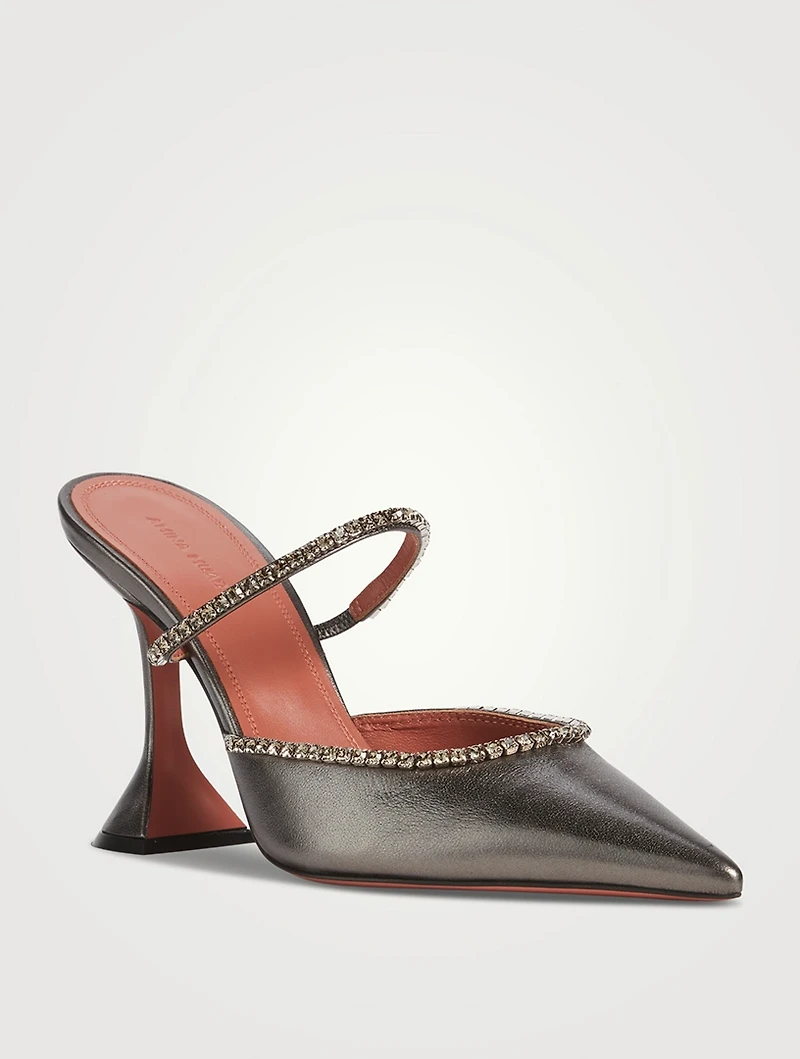 Gilda Metallic Leather Mules