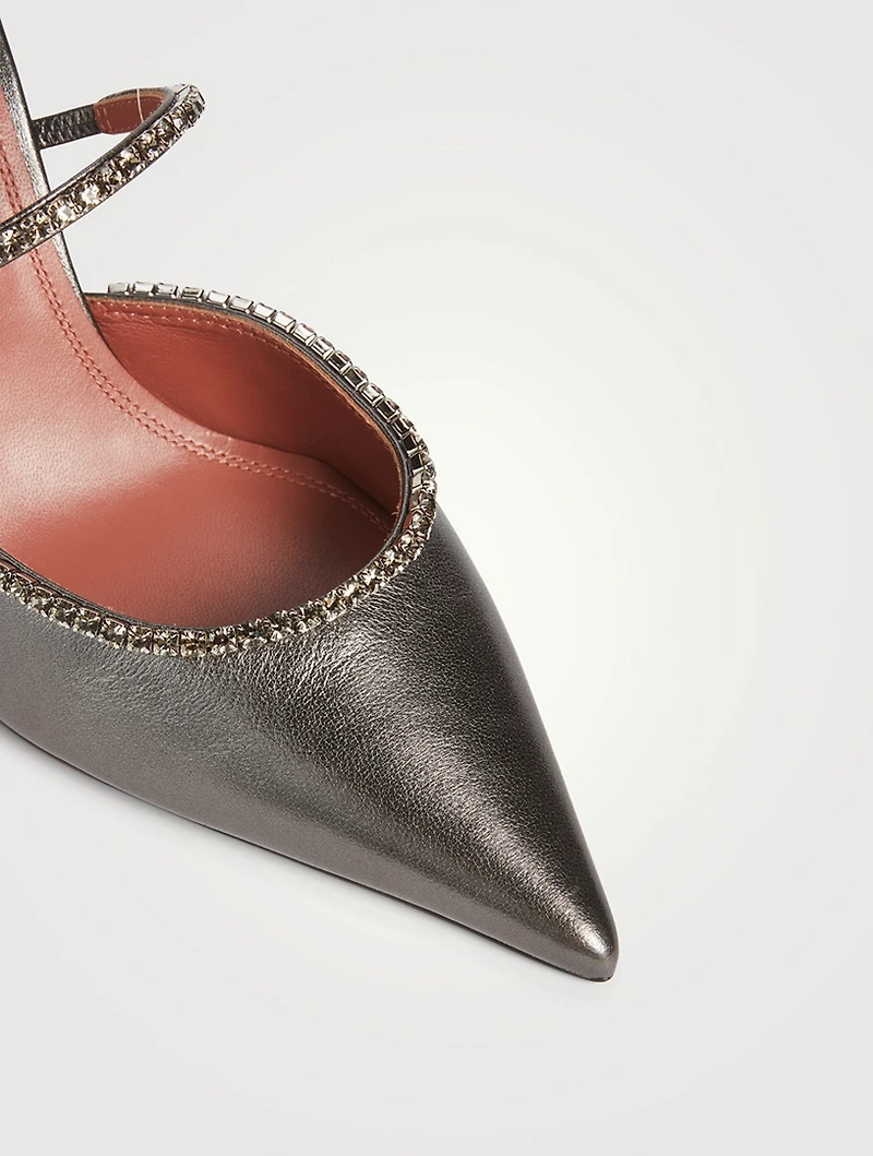 Gilda Metallic Leather Mules