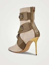 Alma Suede And Leather Ankle Boots