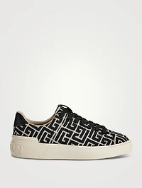 B-Court Monogram Jacquard Canvas Sneakers
