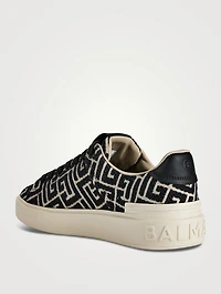 B-Court Monogram Jacquard Canvas Sneakers