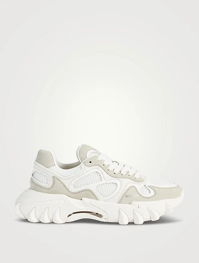 B-East Leather Suede And Mesh Sneakers