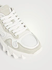 B-East Leather Suede And Mesh Sneakers