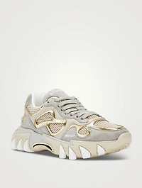 B-East Suede And Mesh Sneakers