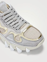B-East Suede And Mesh Sneakers