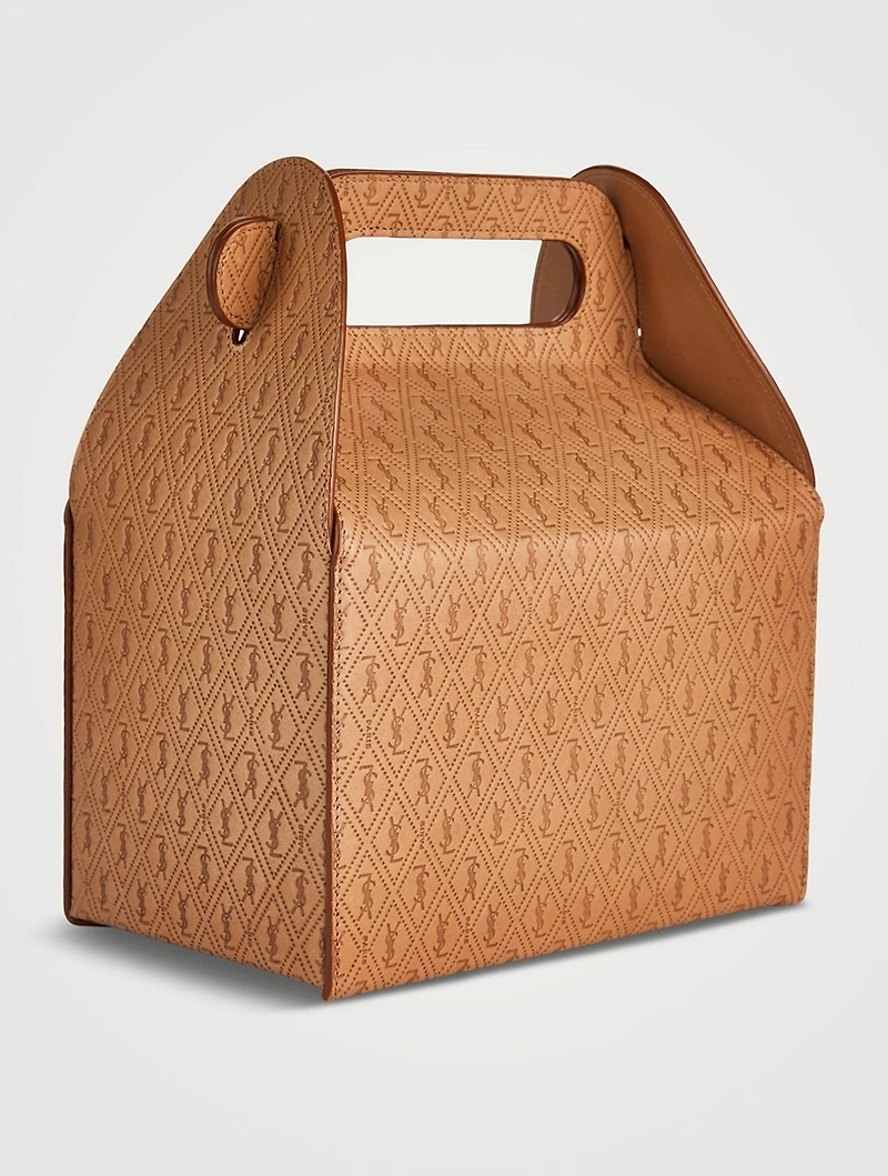 Take-Away Box Leather Clutch