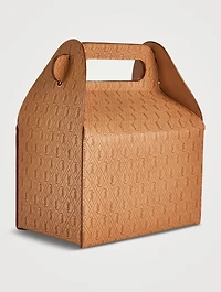 Take-Away Box Leather Clutch