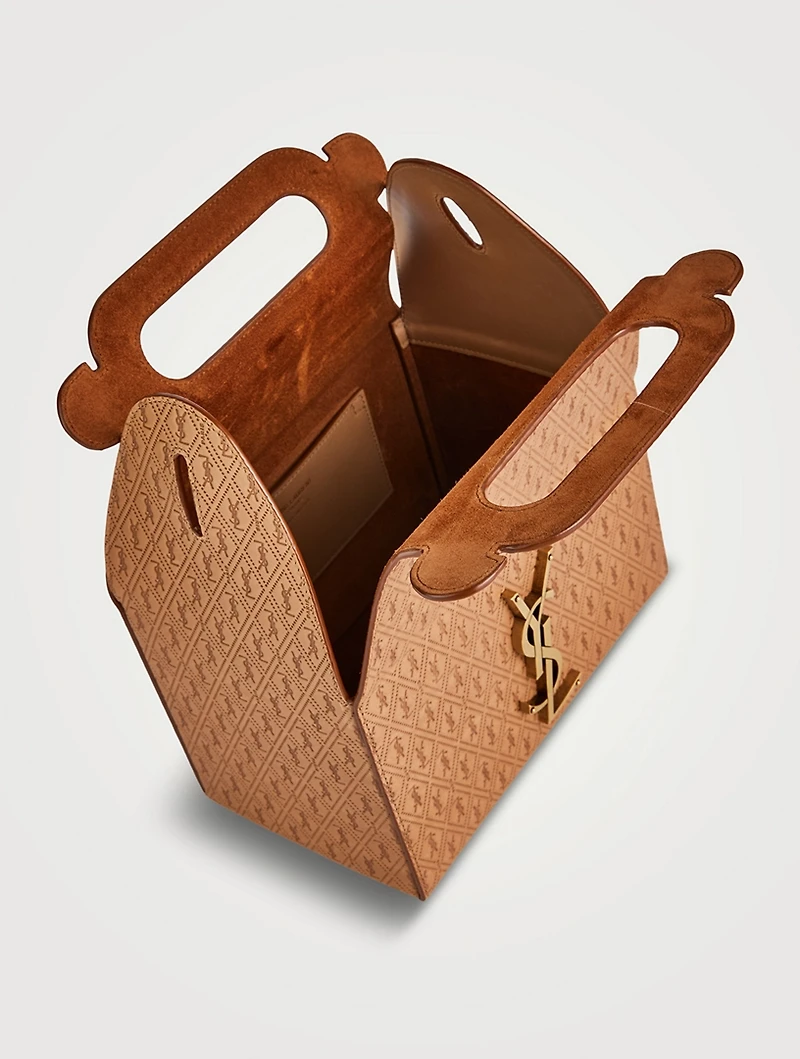 Take-Away Box Leather Clutch