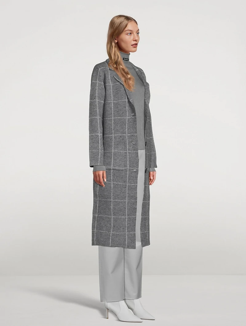 Brita Coat Window Pane Check Print