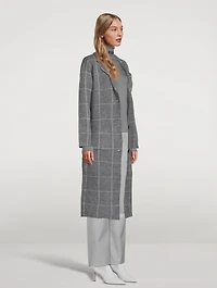 Brita Coat Window Pane Check Print