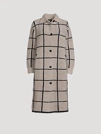 Elle Coat Check Print