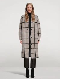 Elle Coat Check Print