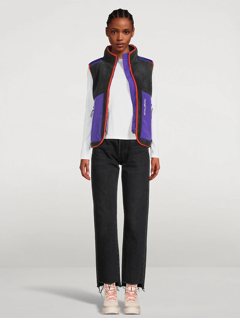 Jcbibi Fleece Vest With Piping