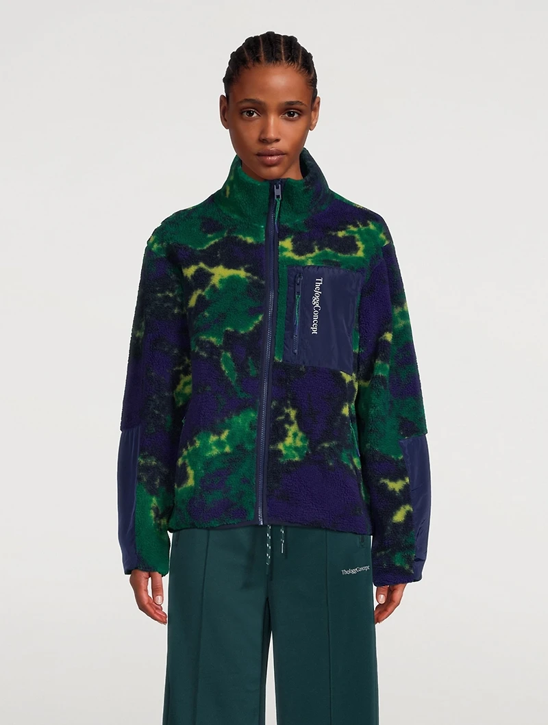 Jcberra Printed Fleece Jacket