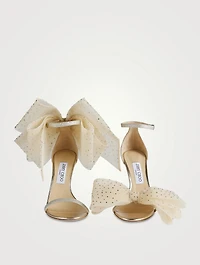 Aveline Embellished Grosgrain Stiletto Sandals