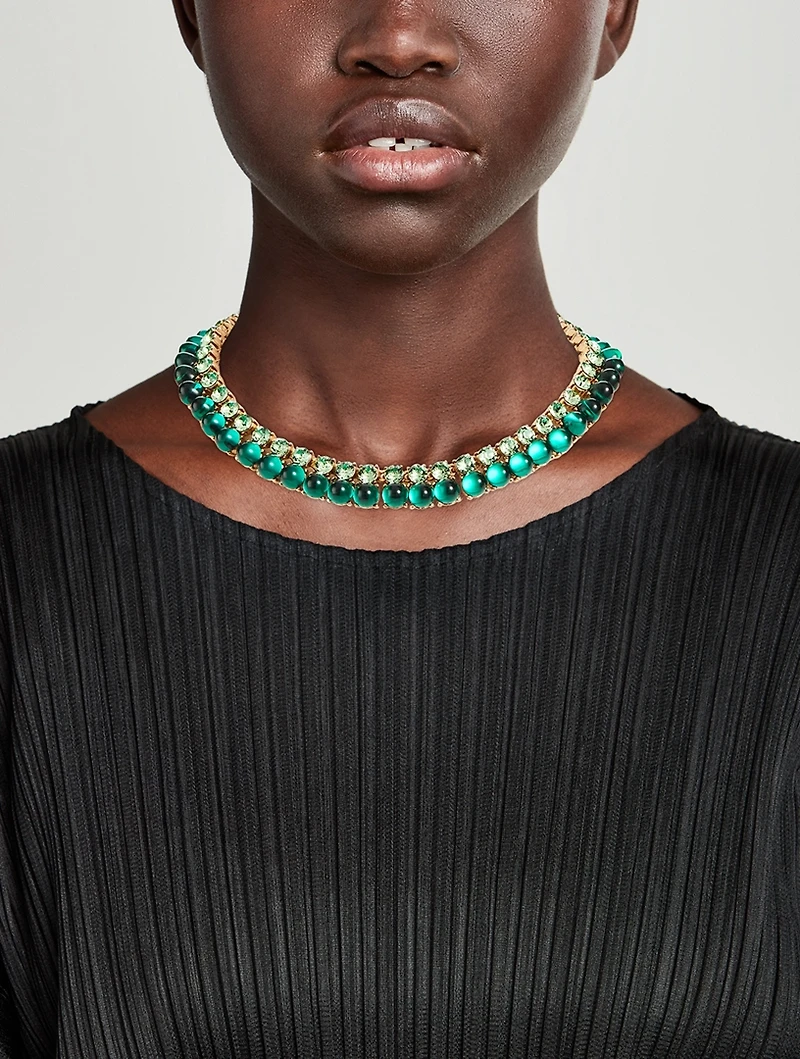 Cabochon Mix Choker Necklace