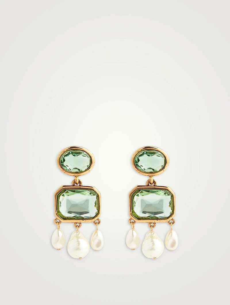 Victorian Glass Drop Earrings