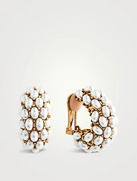 Pomegranate Hoop Clip-On Earrings