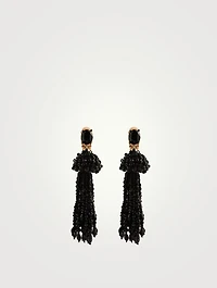 Ombre Tassel Clip-On Earrings