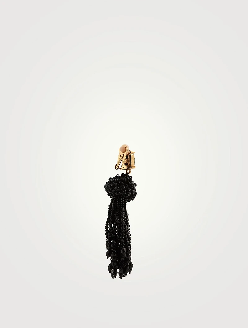 Ombre Tassel Clip-On Earrings