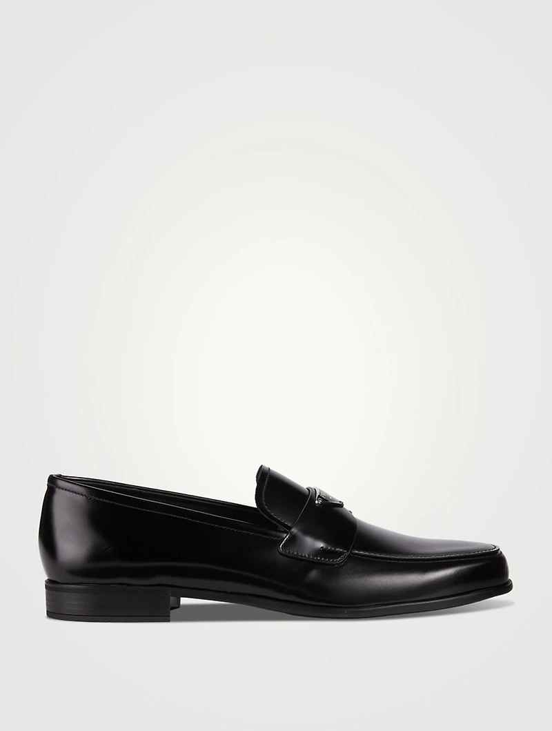 Brushed Leather Loafers