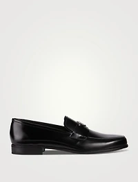Brushed Leather Loafers
