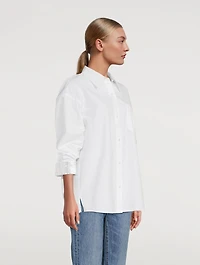 Poplin Shirt With Crystal Cuffs