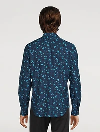 Slim-Fit Shirt Hazy Floral Print