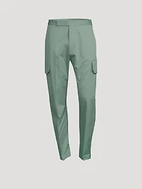 Straight-Leg Pants With Cargo Pocket