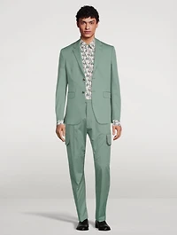 Straight-Leg Pants With Cargo Pocket