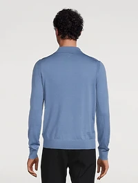Merino Long-Sleeve Polo Shirt