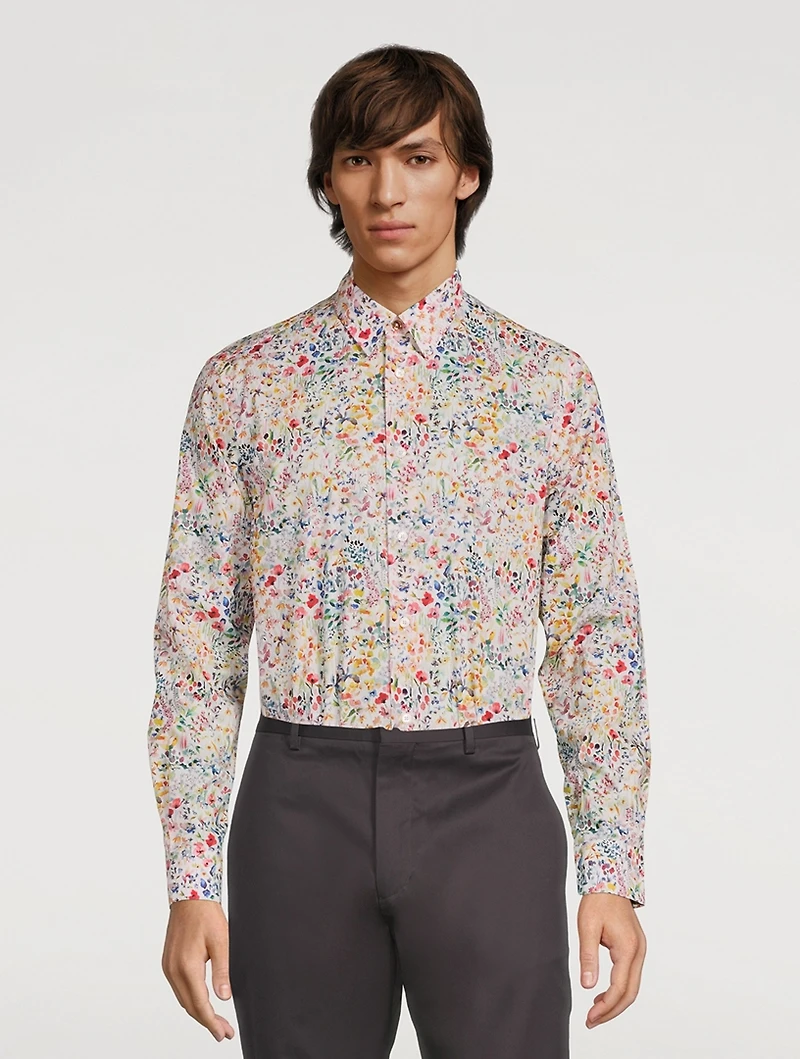 Cotton Shirt Liberty Floral Print